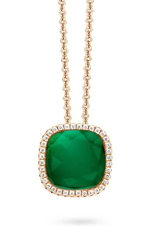 Velini Jewels P6330GR -Ketting+Hanger -925 Zilver -Gekleurde Cubic Zirkonia