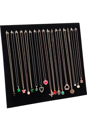 Merkloos Kettingopberger - 37 x 30 cm - kettingstandaard organizer - sieraden en kettingen standaard - halskettingen opbergen - sieradenstandaard voor kettingen - sieradenorganizer
