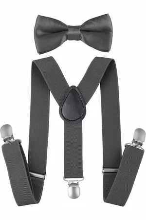 Fako Fashion Kinder Bretels Met Vlinderstrik - Kinderbretels - Vlinderdas - Strik - Effen - 65cm