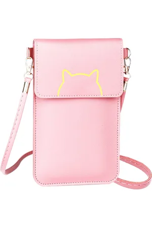 Ainy Schoudertas met vakken & touchscreen Roze - multifunctionele handtas voor dames - klein telefoontasje voor smartphone, iphone, sleutels, portemonnee - crossbodytas + schouderband - raak gevoelig voor touch telefoon | moederdag cadeau