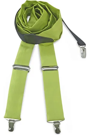 We Love Ties Bretels - Bretels polyester stof limegroen