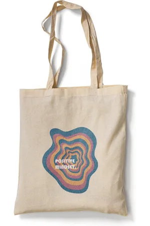 Merkloos Tote bag | Fotofabriek tote bag 76 x 38 cm | Katoenen tas met print | Cotton bag | Tote bag katoen | Positive mindset