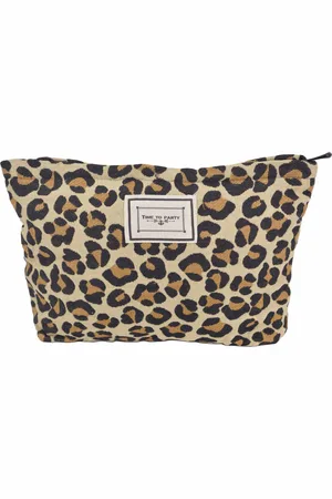 Fashion Favorite Toilettas - Luipaard Print | Make-Up Tas | 28 x 20 cm | Jacquard / Katoen |