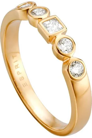 ESPRIT ESRG005212 Flow - ring - Zilver geelgoudverguld