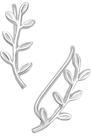 EAR IT UP Oorklimmers - Branch - Ear climbers - Earclimbers - Ear crawlers - 925 sterling zilver - 17 x 6 mm - 1 paar