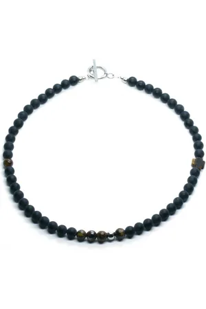 IBIZA MEN MENS JEWELLERY Jongens ketting onyx 36cm - IbizaMen Kids