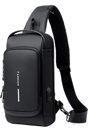 Merkloos Schoudertas - Crossbody tas - Anti-diefstal - USB oplaadpoort - Unisex - Waterdicht