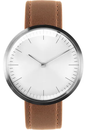 Auteur Watches - Circles Mirage - Swiss Made Designhorloge Camel Leer 38mm