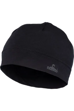 Nomad ® Beanie Stretch | Dunne Muts voor Sporten / Wandelen / Herfst | Zwart | Heren & Dames | Polyester & Wol | Goede vochtafvoer