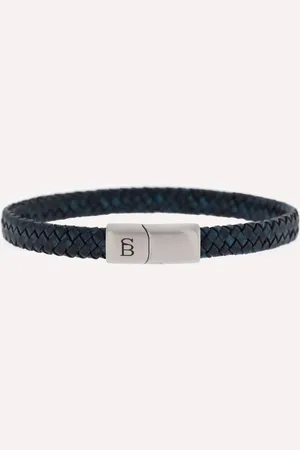 Steel & Barnett Riley Leren Armband - Heren - - 22.5 cm