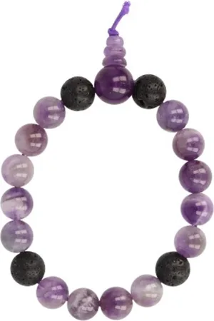Ruben Robijn Amethist powerbead mannen - extra lange armband