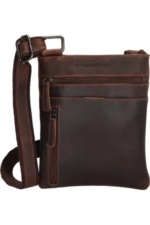 Hide & Stitches Japura Schoudertas - - 100% Leer