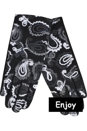 Enjoy Handschoenen - - geborduurd - suèdelook