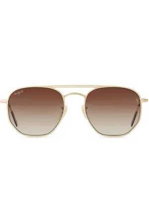 art&jack Zonnebril Unisex Goudkleurig | Bruin ZO-0229A X-collection