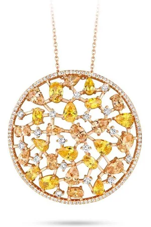 Velini Jewels P3074YE -Ketting -925 Zilver -Gekleurde Cubic Zirkonia