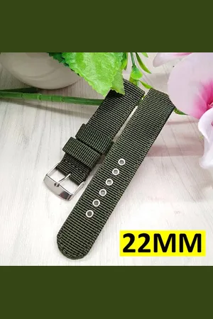Merkloos Geweven Horloge Band - Horlogebandje - Nato Strap - Universeel - 22MM