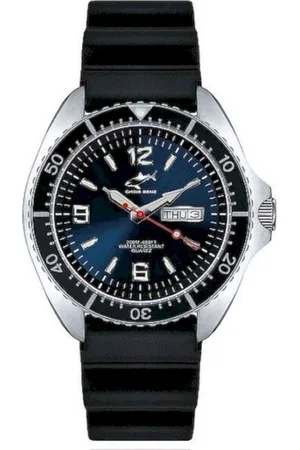 Chris Benz CBO-B-KB-SW - Duikhorloges - Quartz - Analoog