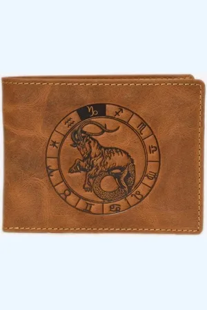 Greenburry Vintage Lederen Heren Portefeuille Met Sterrenbeeld