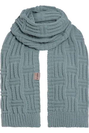 Knit Factory Bobby Gebreide Sjaal Dames & Heren - Herfst- & Wintersjaal - Grof gebreid - Langwerpige sjaal - Wollen Sjaal - Dames sjaal - Heren sjaal - Unisex - - Groen - 200x30 cm