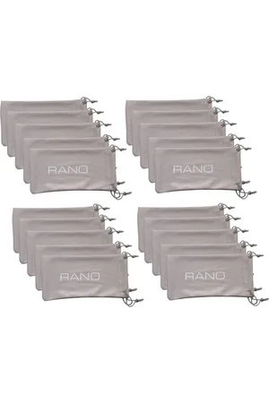 Merkloos RANO - 20x brillenhoesje microvezel / brillenetui / brillenzakje / snappouch / brilhouder / zonnebril zakje / brillendoos / brillenhoes / brillenkoker / brillendoekjes