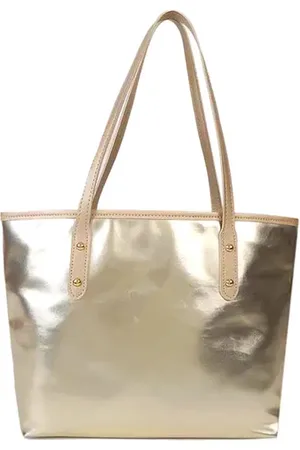 Fashion Favorite Metallic Handtas - | 37 x 28 x 12 cm | Shopper/Schoudertas | Kunstleder |