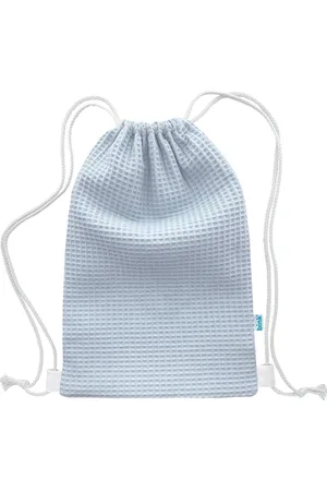 BINK Bedding Gymtas / Zwemtas Pique (wafel) blue 40 x 28 cm
