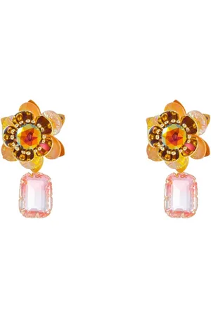 Go Dutch Label Oorknoppen bloem steen