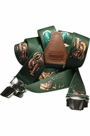 Pierre Mouton Wildbretel - Bretels - Volwassenen - Heren - - 140cm - 3 brede clips - XL - XXL