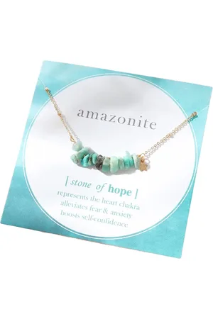Sparkolia Amazoniet Edelsteen Ketting | Steen van Hoop |