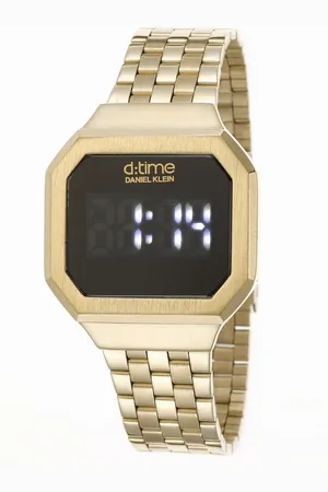 Daniel Klein DK.1.12464-3 - Horloge - Digitaal - Dames - Vrouwen - stalen band - Achthoek - Goudkleurig