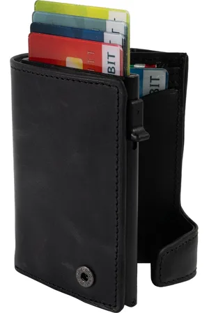 Tony Perotti Furbo Arno Pull-up leren Pasjeshouder RFID met papier- en kleingeldvak