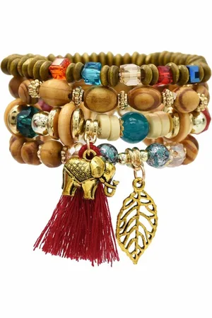 Fako Bijoux® Armband Set - Boho - Bohemian - Olifant