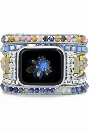 Merkloos Apple watch bandje - bohemian - wikkelarmbandje - ibiza stijl - boho - alle generaties