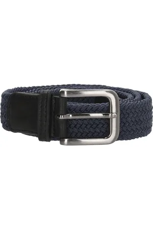 Hide & Stitches Elastische Gevlochten Stretch Riem - Leer & Elastiek - Dames & Heren - - One Size - Totale lengte 120 cm - Geschikt tot maat 110