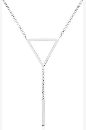Cilla Jewels Dames ketting Edelstaal Zilverkleurig Driehoek Staaf