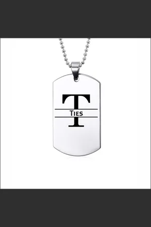 MC Ketting RVS Met Naam - Ties