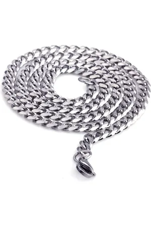 Lazy Cat Stalen Schakelketting - Ketting Heren - Ketting Staal - 7mm/55cm