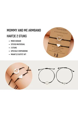 Akyol Mommy & me armband - armband-moeder-mother -moeder dochter cadeau -moeder en dochter -moederdag -moederdag cadeau Hartje - mama -moeder dochter armband -moeder en dochter armband -cadeau voor moeder -dochter moeder cadeau -mommy and daughte