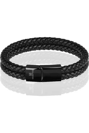 Memphis Dubbele leren armband -18cm