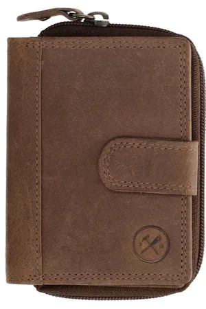 Hide & Stitches Portemonnee Heren Dames - Hunter Leer