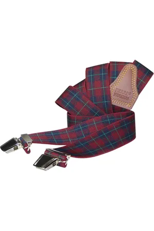 Pierre Mouton Tartan Bretel - Bretels - Volwassenen - Heren - - 120cm - 3 brede clips - M - L