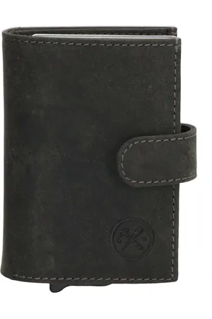 Hide & Stitches Idaho Safety Wallet - - 100% Leer