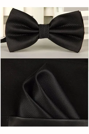 Sorprese Strik inclusief pochet ??? 100% zijde ??? ??? ruit ??? vlinderdas ??? pochette - vlinderdassen