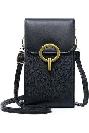 Merkloos Cross Body Bag - Telefoontasje - Met meerdere vakjes en ruimte voor pasjes