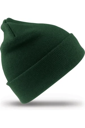 Result Heren/dames Beanie Wintermuts - donkergroen - 100% acryl wol - warme mutsen - Dubbel dikke stof