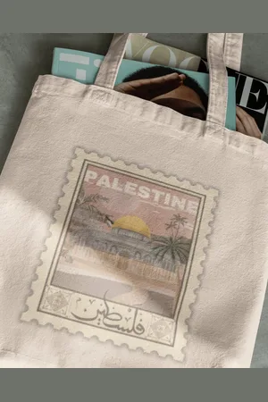 Merkloos ALZUNAIR - 40 x 35 cm - Free Palestine Bag - 