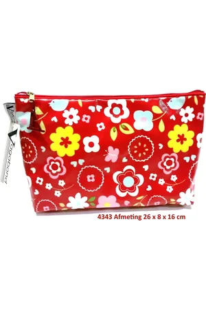 Vagabond Toilettas- Medium Sack "Scandi Red" 4343- afmeting 26 x 8 x 16 cm.