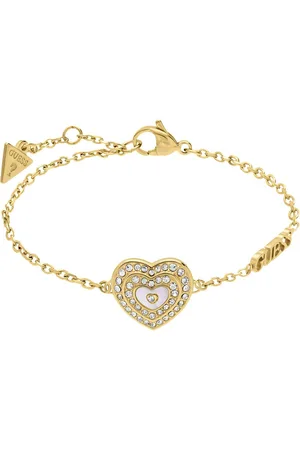 Guess Dames stalen goldplated armband AMAMI - Armband - Staal - Goudkleurig - 19 cm