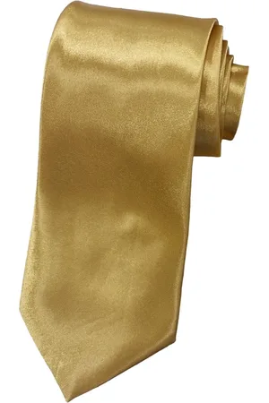 Sorprese Stropdas - Goud - 7.5cm - Effen - Stropdassen - Cadeau