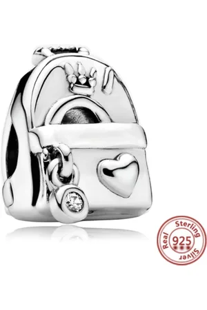 Fler ® | 925 Sterling Bedel | Rugzak | Past op populaire bedel armbanden (standaard - 3mm) | kerst cadeau | armbandbedel | Naar school | Bedels | Valentijnsdag cadeau | Sinterklaas kado | Kerstcadeau